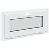 vidaXL Janela de por&atilde;o RISOR 80x40 cm basculante 2 vidros branco