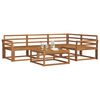vidaXL Conjunto de Sof&aacute;s para Exterior 5 pcs Natural