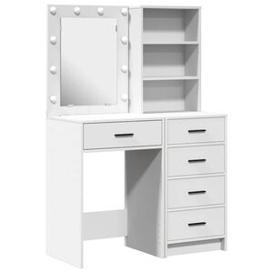 vidaXL Mesa de vestir 2 unid. Branco 50 x 41 x 135 cm