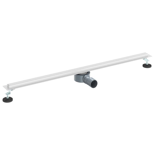 vidaXL Ralo de Chuveiro 360&deg; com Modelo Slim Prateado 100 cm