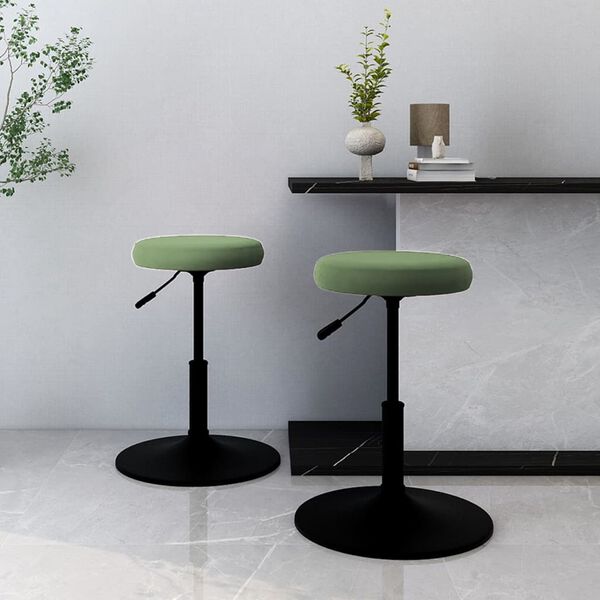 vidaXL Cadeiras de jantar 2 pcs veludo verde-escuro