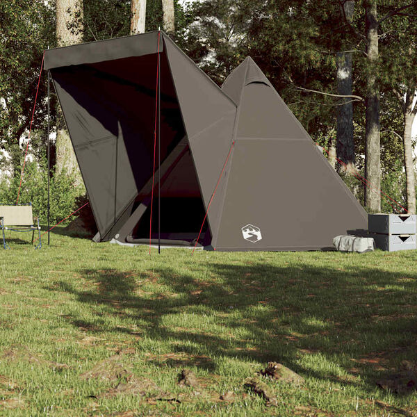 vidaXL Tenda familiar tipi para 6 pessoas impermeável castanho