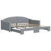 vidaXL Sof&aacute;-cama com gavet&atilde;o 100x190 cm tecido cinzento-claro