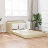 vidaXL Sof&aacute;-Cama 110cm Creme Couro Artificial