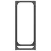 vidaXL Suporte para lenha 25x25x60 cm a&ccedil;o laminado a frio preto