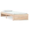vidaXL Estrutura cama pequena solteiro 75x190 cm madeira maci&ccedil;a