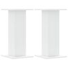 vidaXL Suportes de colunas 2 pcs 30x30x60 cm derivados madeira branco