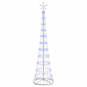 vidaXL &Aacute;rvore de Natal LED Azul 51 x 51 x 190 cm Metal