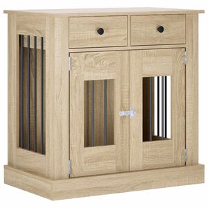 vidaXL M&oacute;vel de caixa de cachorro Carvalho Sonoma 80 x 47,5 x 80 cm