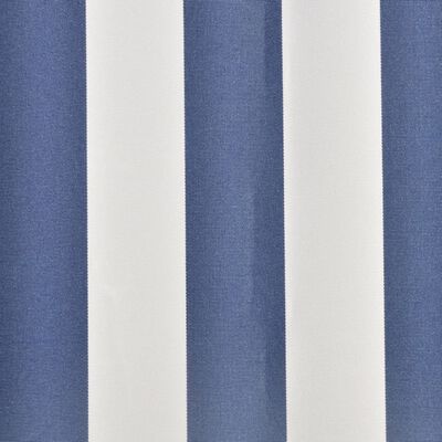 vidaXL Lona para toldo azul e branco 350x250 cm