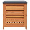 vidaXL Caixa de arruma&ccedil;&atilde;o para jardim 60x50x55 cm eucalipto maci&ccedil;a