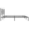 vidaXL Estrutura de cama com cabeceira 183x213 cm metal preto
