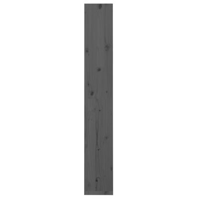 vidaXL Estante/divisória 60x30x199,5 cm madeira pinho maciça cinzento