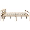 vidaXL Cama para idosos com cabeceira 180x200 cm pinho maci&ccedil;o