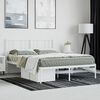 vidaXL Estrutura de cama com cabeceira 140x200 cm metal branco