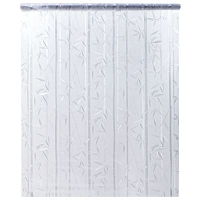 vidaXL Película para janela fosca 45x500 cm PVC padrão de bambu