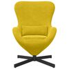 vidaXL Cadeira ovo Amarelo 63 x 73 x 90 cm Veludo