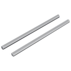 vidaXL Barras Rosqueadas 2 pcs Prateado M6 x 120 mm Metal