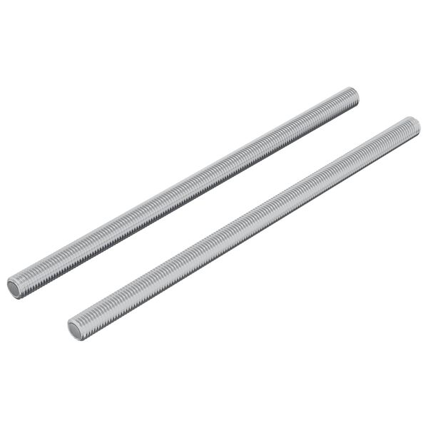 vidaXL Barras Rosqueadas 2 pcs Prateado M6 x 120 mm Metal