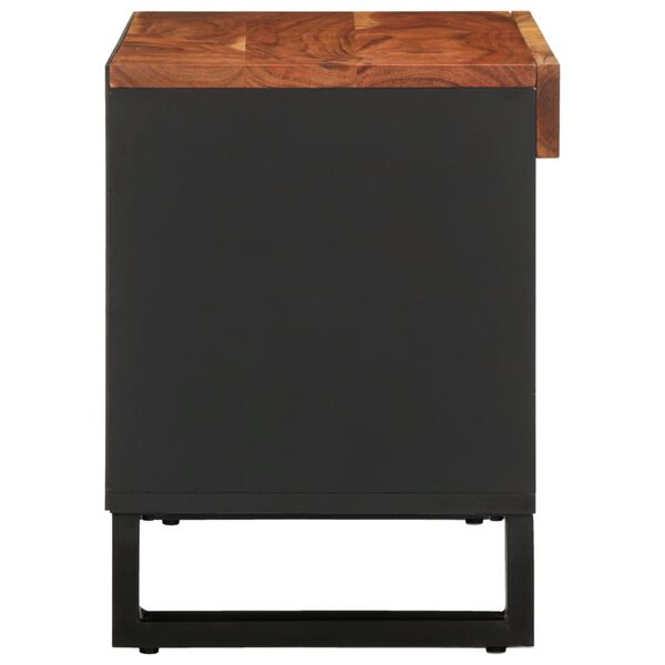 vidaXL Móvel de TV 85x33x43,5 cm madeira de acácia maciça