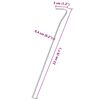vidaXL Estacas para tenda 50 pcs 23 cm &Oslash;4 mm a&ccedil;o galvanizado