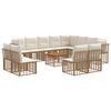 vidaXL Conjunto de Sof&aacute;s para Exterior 13 unid. 12 lugar