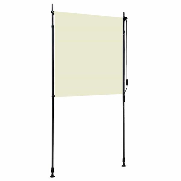 vidaXL Estore de rolo para exterior 120x270 cm creme
