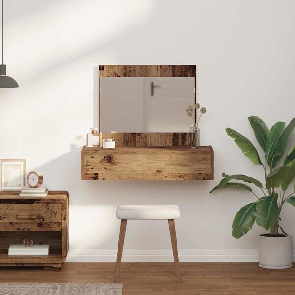 vidaXL Mesa de vestir Castanho 83 x 40 x 70 cm Madeira processada