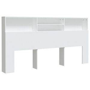 vidaXL Arm&aacute;rio de cabeceira 200x19x103,5 cm branco