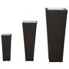 vidaXL Conjunto Para Exterior 3 pcs Preto Metal