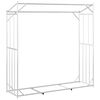 vidaXL Rack de lenha com tampa de chuva 200x60x200 cm a&ccedil;o galvanizado