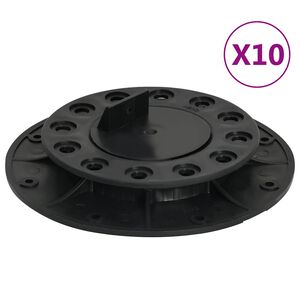 vidaXL P&eacute;s ajust&aacute;veis para pavimento 10 pcs 20-30 mm