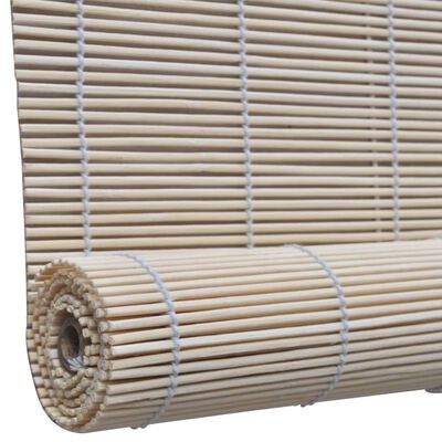 vidaXL Estores de rolo em bambu natural 4 pcs 120x160 cm