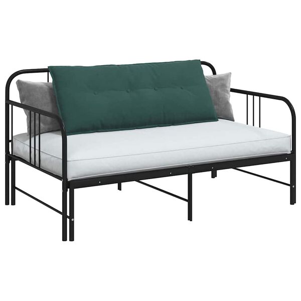 vidaXL Travesseiro para Costas Verde Escuro 120 x 50 cm