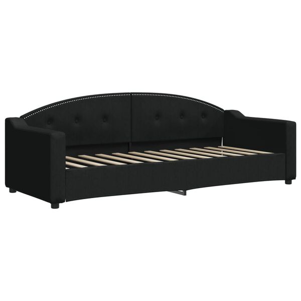 vidaXL Sof&aacute;-cama 80x200 cm tecido preto