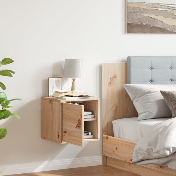 vidaXL Arm&aacute;rio de parede 31,5x30x30 cm madeira maci&ccedil;a pinho