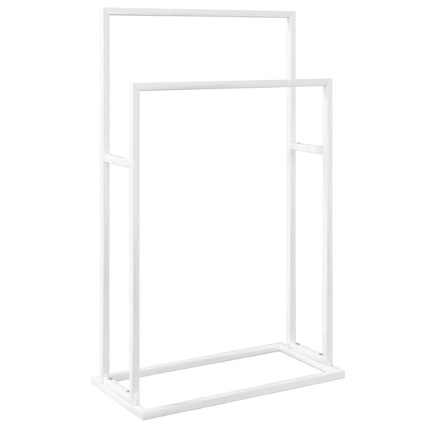 vidaXL Toalheiro de pé 48x24x78,5 cm ferro branco