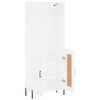 vidaXL Armário alto 69,5x34x180 cm derivados de madeira branco