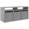 vidaXL Baixo m&oacute;vel com gaveta Cinza Sonoma 102 x 32 x 48,5 cm