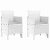 vidaXL Cadeira de Jardim 2 pcs Branco 53 x 49 x 85 cm Polipropileno