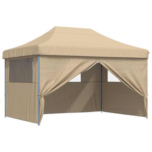 vidaXL Tenda de Festa Bege 279 x 410 x 315 cm Tecido Oxford