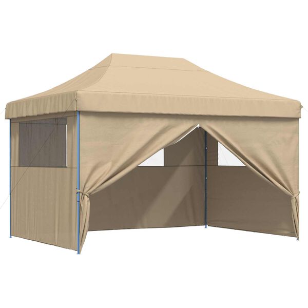 vidaXL Tenda de Festa Bege 279 x 410 x 315 cm Tecido Oxford