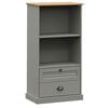 vidaXL Estante VIGO 60x35x114,5 cm madeira de pinho maci&ccedil;a cinzento