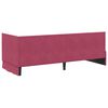 vidaXL Estrutura de Cama de Canto Vinho Vermelho 80 cm x 200 cm Veludo