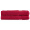vidaXL Toalhas premium SOLUND 2 pcs 100x200 cm 600 gsm vermelho