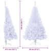 vidaXL &Aacute;rvore de Natal Artificial com 150 LEDs Branco 150 cm PVC e A&ccedil;o