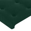 vidaXL Cabeceira Verde Escuro 144x5x118/128 cm Veludo
