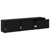 vidaXL Gabinete para TV com led Carvalho Preto 165 x 34 x 40 cm
