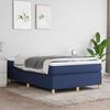 vidaXL Cama boxspring com colch&atilde;o 120x190 cm tecido azul