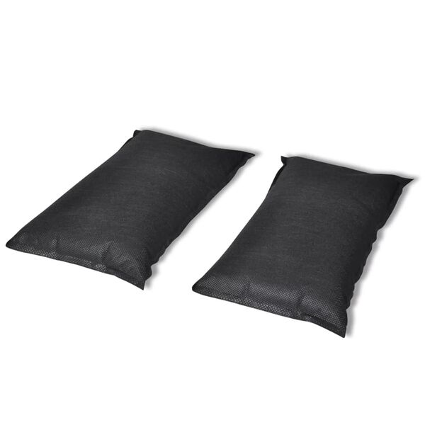 vidaXL Sacos de desodorizante carv&atilde;o ativado 2 pcs 2 kg